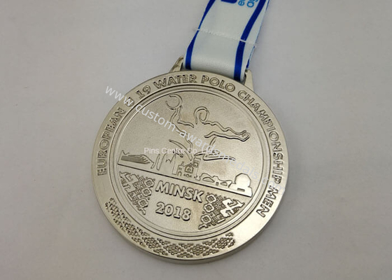 Zinc Heat Transfer Printing Ribbon Die Cast Medals With Logo Customized