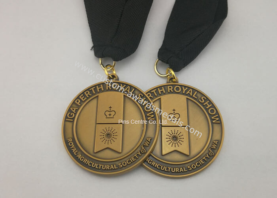 Royal Agricultural Awards Custom Event Medals 3D Antique  Plating