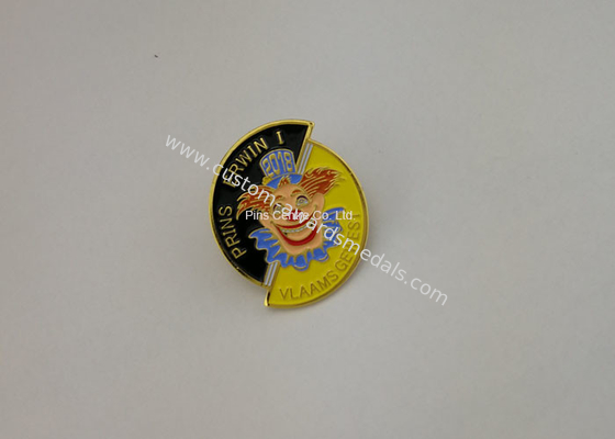 Business Promotion Soft Enamel Pin  ,  Prins Erwin Carnaval Pin Badge Die Stamped