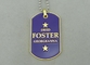 Die Casting Personalised Dog Tags , Zinc Alloy Material , Gold Plating