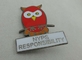 NYPS promotional lapel pins By Iron Stamped With Safety Pin And Epoxy