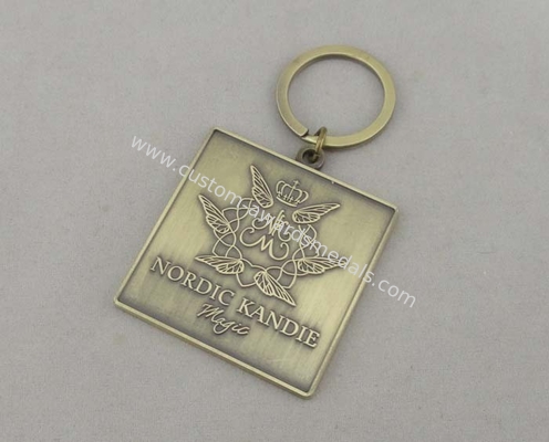 Nordic Kandie Promotional Keychain By Zinc Alloy With Antique Gold Plating