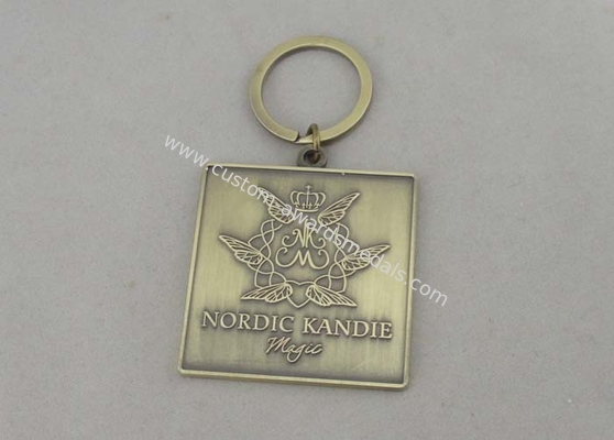 Nordic Kandie Promotional Keychain By Zinc Alloy With Antique Gold Plating