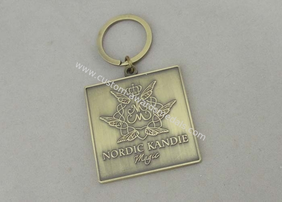 Nordic Kandie Promotional Keychain By Zinc Alloy With Antique Gold Plating