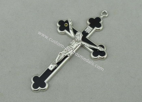 Jesus Memorial  Badge Zinc Alloy Die Casting Soft Enamel Nickel Plating