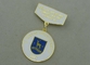 Die Stamped Brass Custom Awards Medals With Synthetic Enamel / Gold Plating