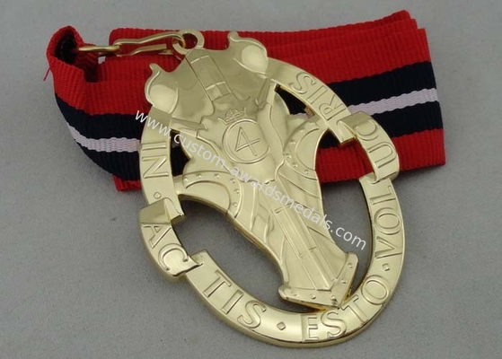 Demark Die Cast Medal for Running 3D with Zinc Alloy Gold plating