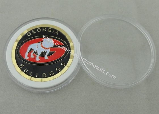 Diamond Cut Edge Personalized Coins By Brass Stamped And Box Packing