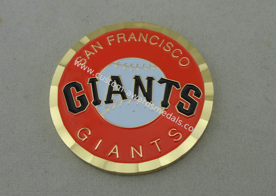 Die Struck San Francisco Giants Personalized Coins 2.0 Inch and Gold Plating