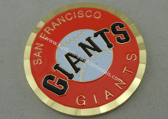 Die Struck San Francisco Giants Personalized Coins 2.0 Inch and Gold Plating