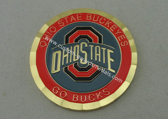 Brass Material Go Bucks Personalized Coins , 1.5 Inch And Diamond Cut Edge