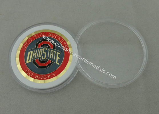 Brass Material Go Bucks Personalized Coins , 1.5 Inch And Diamond Cut Edge