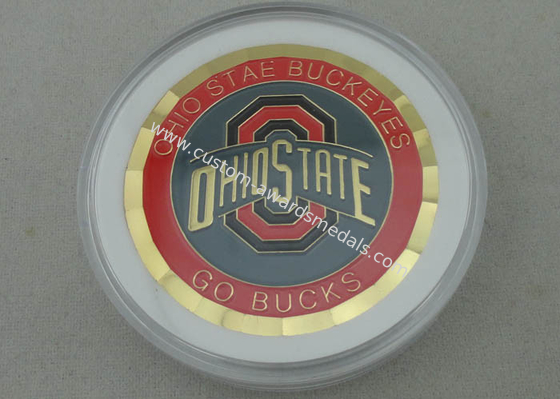 Brass Material Go Bucks Personalized Coins , 1.5 Inch And Diamond Cut Edge