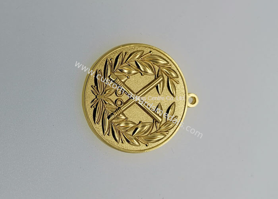 Gold Plating Iron Basketball Medals ,  Military Air Force Medals Brass Stamped Personalized