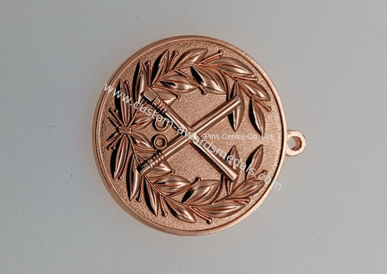 Gold Plating Iron Basketball Medals ,  Military Air Force Medals Brass Stamped Personalized