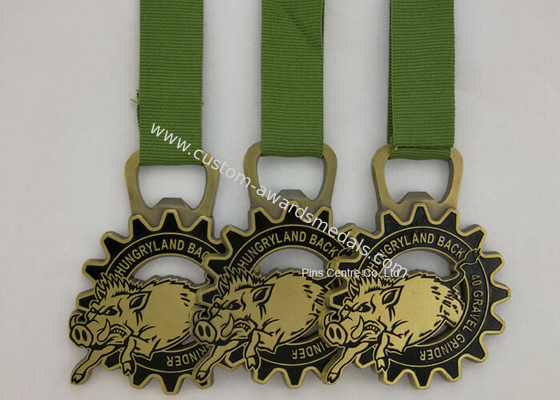 Die Casting Customized Medals And Ribbons Zinc Alloy Enamel For Sports Event