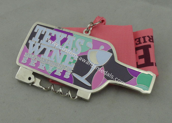 Half Marathon Enamel Medal Zinc Alloy Die Casting Texas Wine