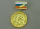 32 mm awards ribbons medals With Synthetic Enamel And Gold Plating
