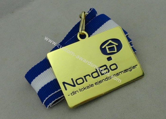 Nordbo Ribbon Medals , Zinc Alloy Die Casting With Enamel, Gold Plating