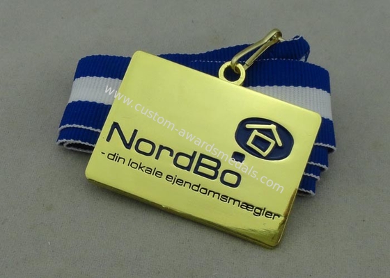 Nordbo Ribbon Medals , Zinc Alloy Die Casting With Enamel, Gold Plating