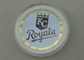 KC Royals Personalized Coins By Brass Stamped With Diamond Cut Edge And 2.0 Inch