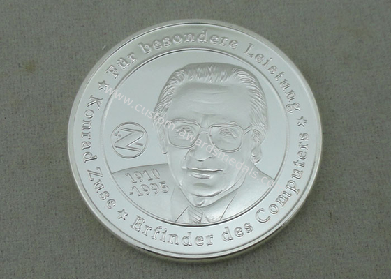 KPS Personalized Coin By Brass Stamped In 3D With Silver Plating