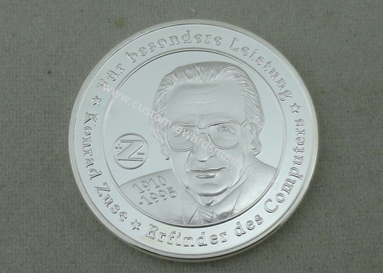 KPS Personalized Coin By Brass Stamped In 3D With Silver Plating