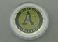 2.5 Inch Personalized Coin By Brass Stamped With Diamond Cut Edge