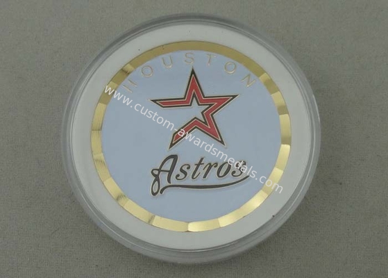 1.5 Inch USA Personalized Coins By Brass Die Struct With Soft enamel