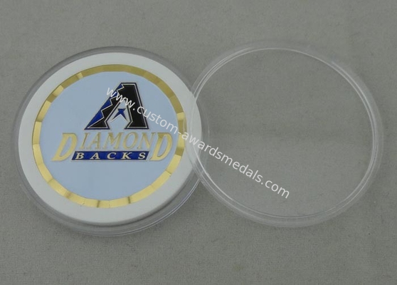 Gold Plating Zinc Alloy Die Casting Personalized Coins 1.75 Inch