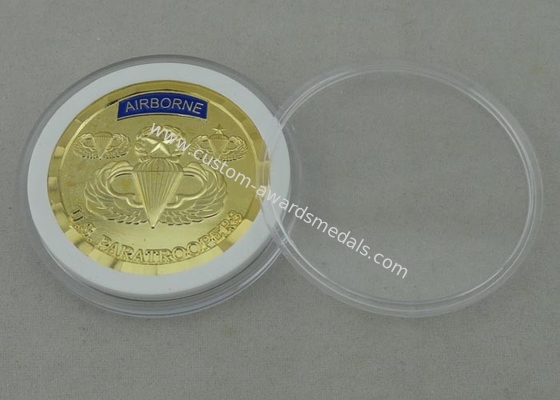 3D Die Struck Personalized Coins Brass Material And Diamond Cut Edge