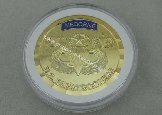 3D Die Struck Personalized Coins Brass Material And Diamond Cut Edge