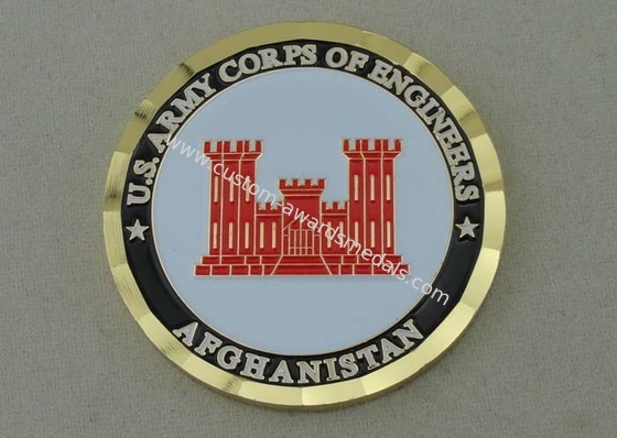 Us Army Corps Of Engineers Personalized Coins With Brass Material And Rope Edge