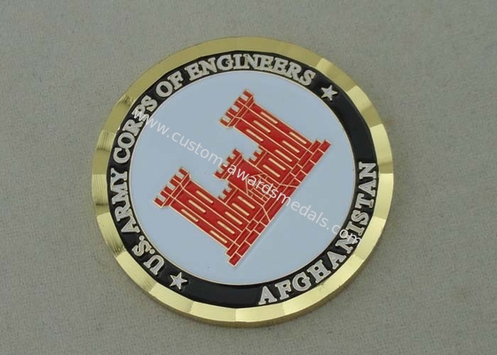 Us Army Corps Of Engineers Personalized Coins With Brass Material And Rope Edge