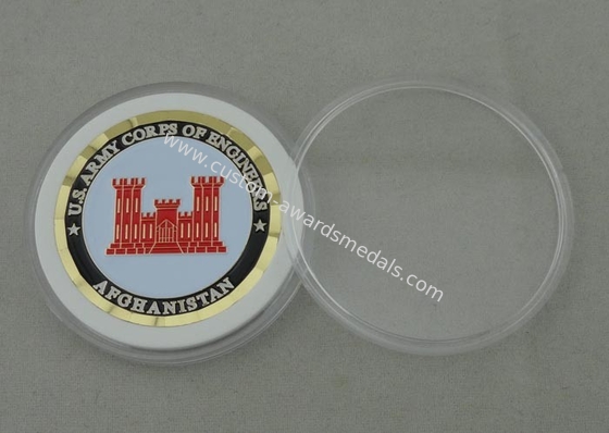 Us Army Corps Of Engineers Personalized Coins With Brass Material And Rope Edge