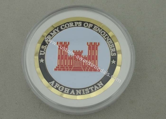 Us Army Corps Of Engineers Personalized Coins With Brass Material And Rope Edge