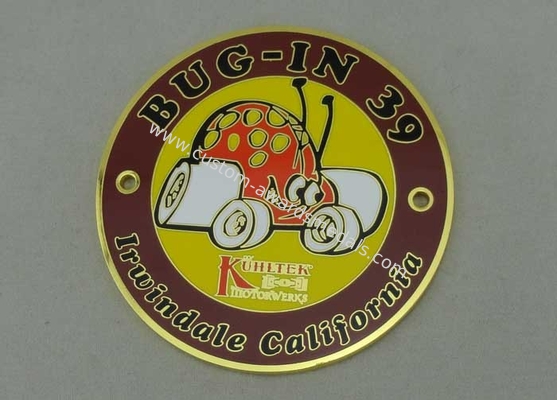 Bug-In 39 Metal Badge Die Casting Synthetic Enamel Gold Plating