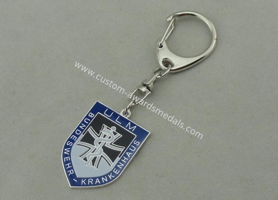 Ulm Promotional Key Chain by Brass Stamped With Soft Enamel and Nickel Plating