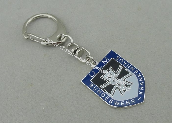 Ulm Promotional Key Chain by Brass Stamped With Soft Enamel and Nickel Plating