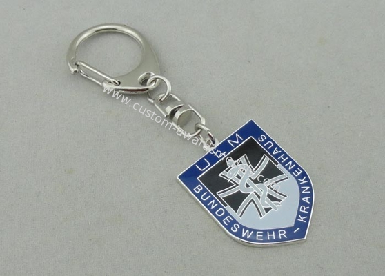 Ulm Promotional Key Chain by Brass Stamped With Soft Enamel and Nickel Plating