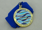 Hawaiian Canoe Club Ribbon 3d Medal by Zinc Alloy Die Casting With Gold Plating