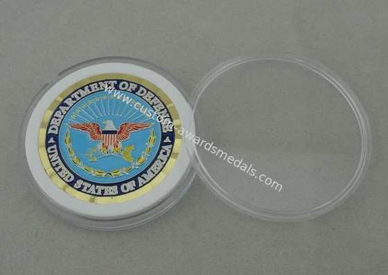 Department Of Defense Personalized Coins With Box Packing And Diamond Cut Edge