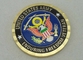 Personalized Coins By Brass Die Struck For Enduring Freedom Veteran And Diamond Cut Edge
