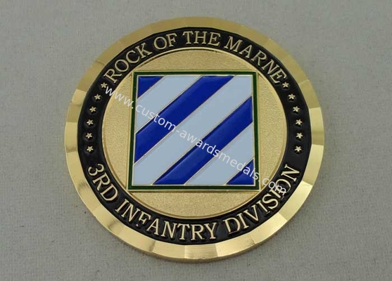 3rd Infantry Division Personalized Coins By Brass Die Struck For Memorial