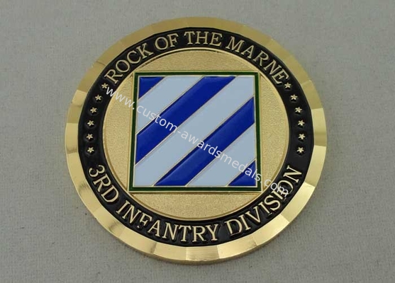 3rd Infantry Division Personalized Coins By Brass Die Struck For Memorial