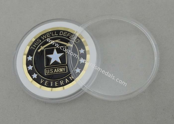 This We Will Defend Personalized Coins For Army By Brass Die Struck And Gold Plating