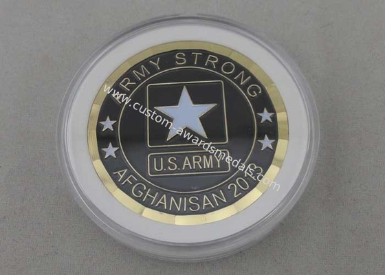 Army Strong Afghanistan military coins custom By Die Casting, 1.75 Inch For US Army