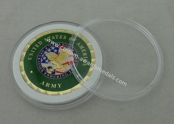 Roll Personalized Coins By Brass Die Stamped And Box Packing For Navy