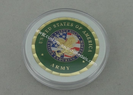 Roll Personalized Coins By Brass Die Stamped And Box Packing For Navy