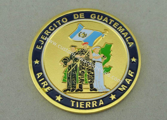 EJERCITO DE Guatemala Personalized Coins by Zinc Alloy Die Casting And Gold Plating